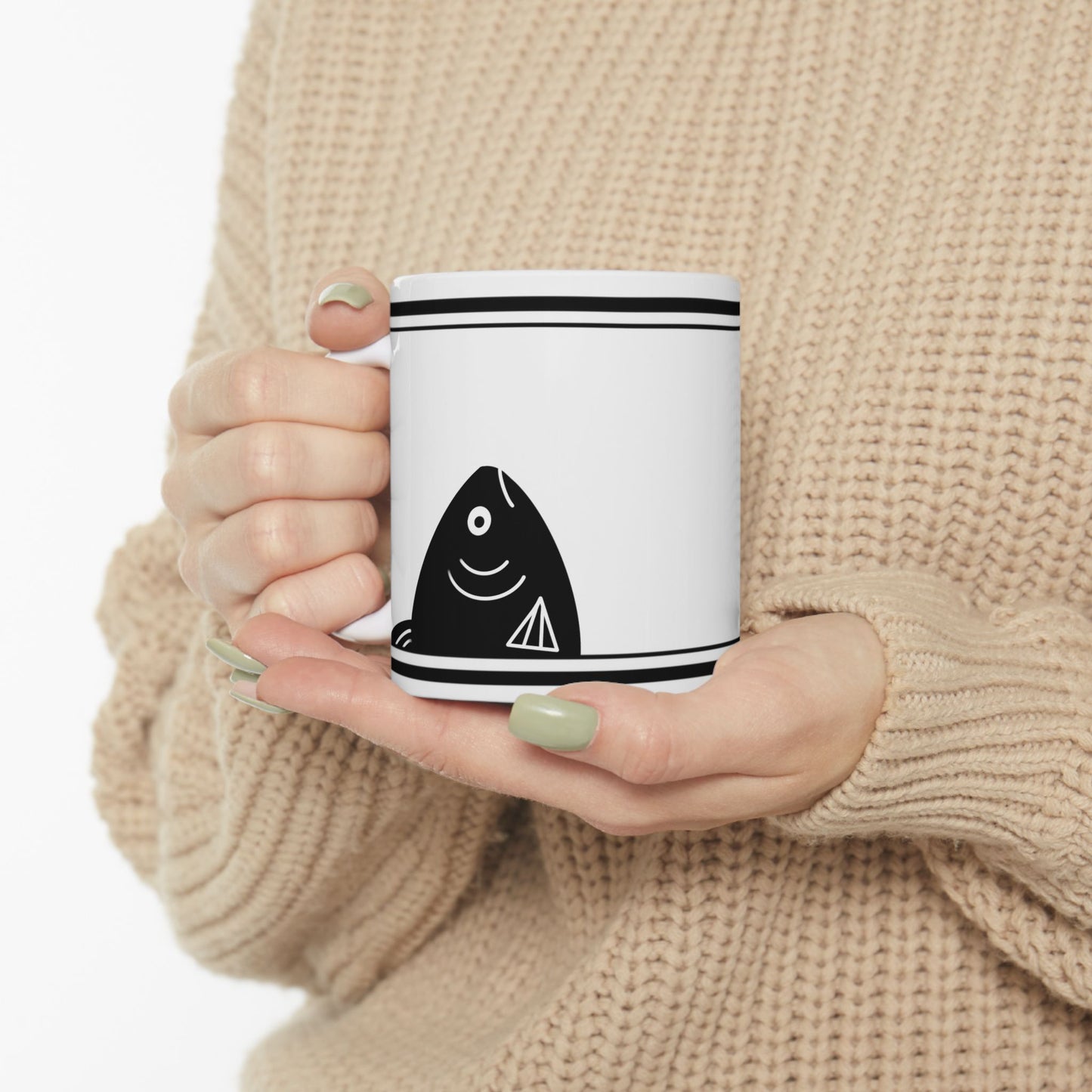 Whimsical Fish Ceramic Mug