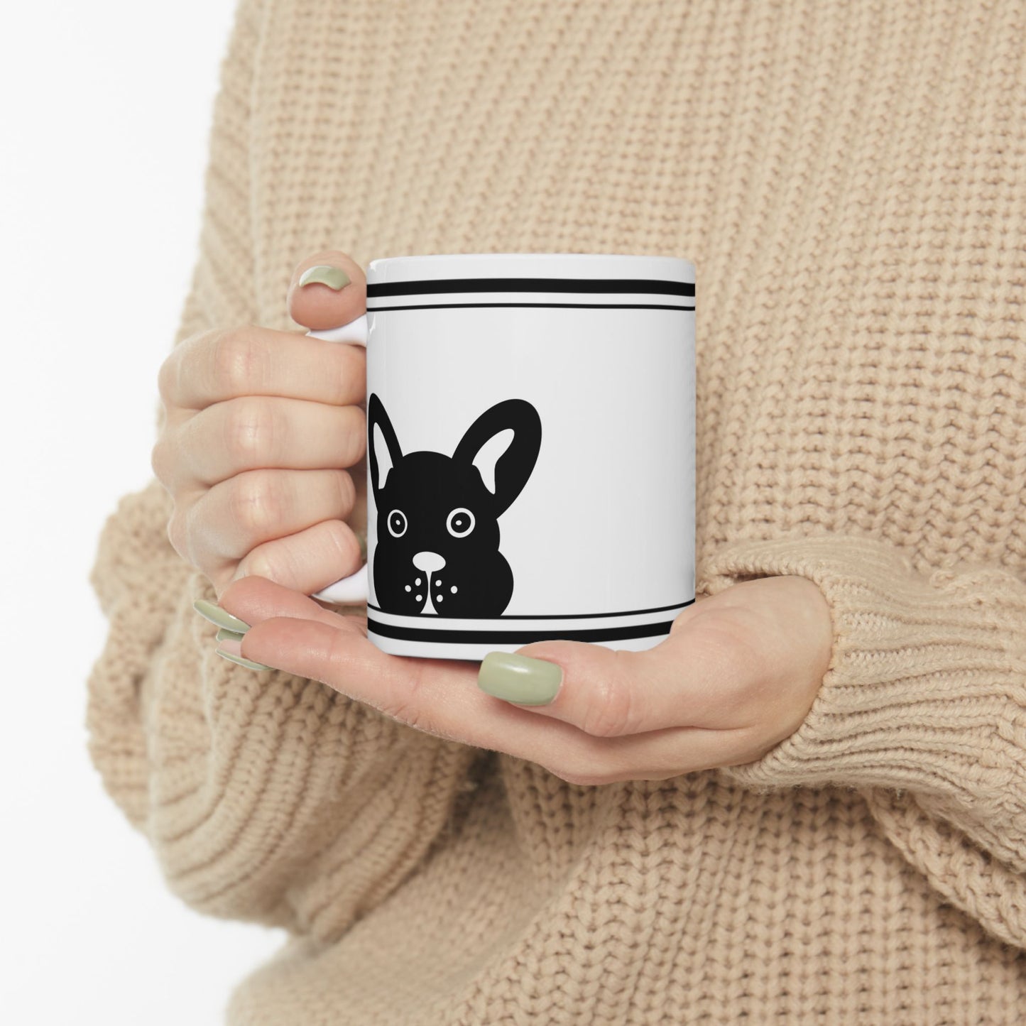 Dog Lover’s Black and White Ceramic Mug