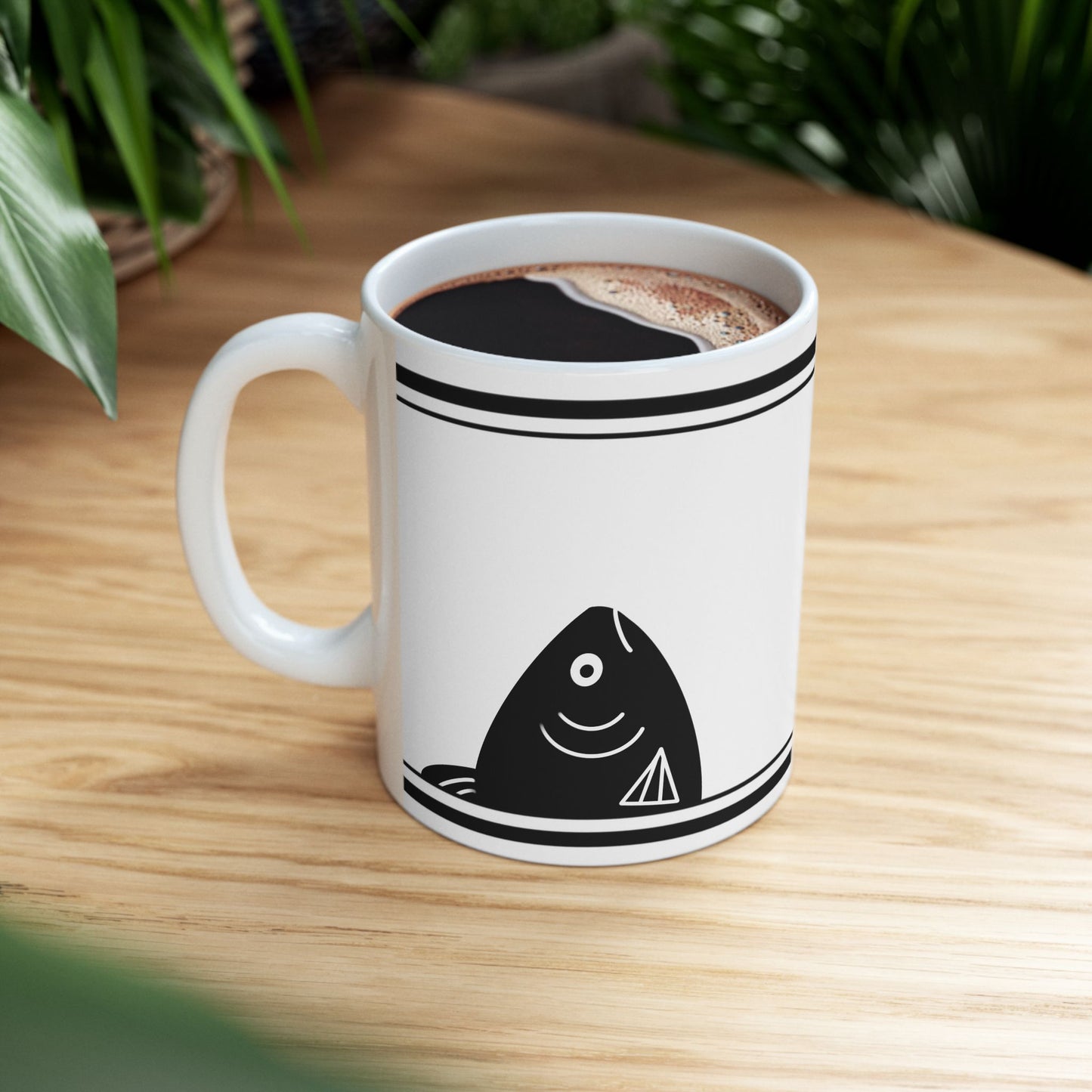 Whimsical Fish Ceramic Mug