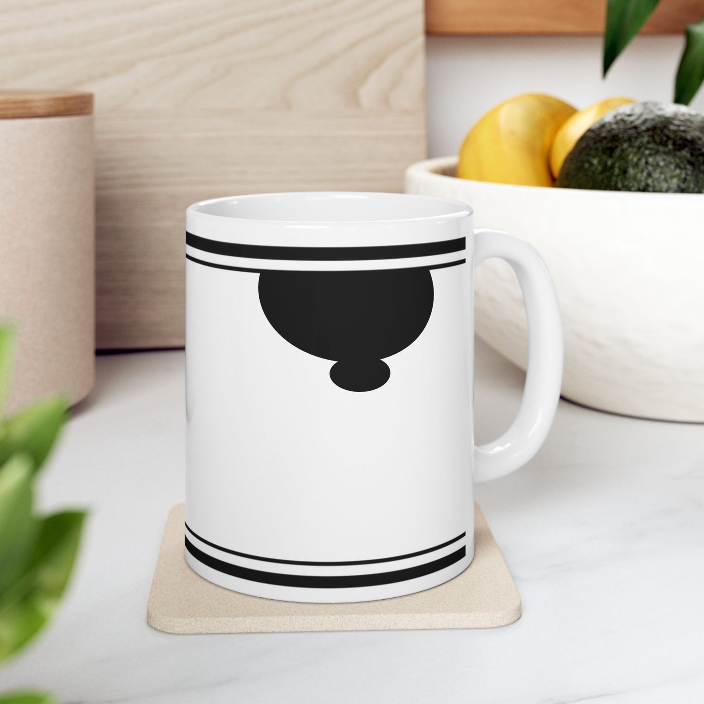 Dog Lover’s Black and White Ceramic Mug