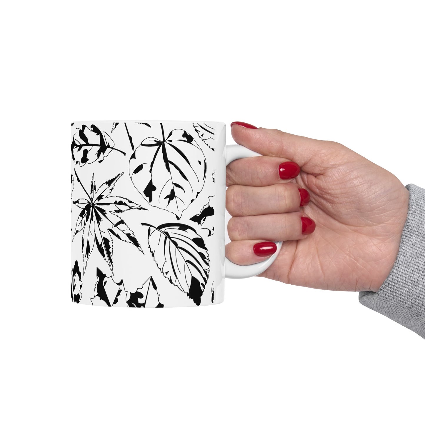 Autumn Leaf Wraparound Ceramic Mug