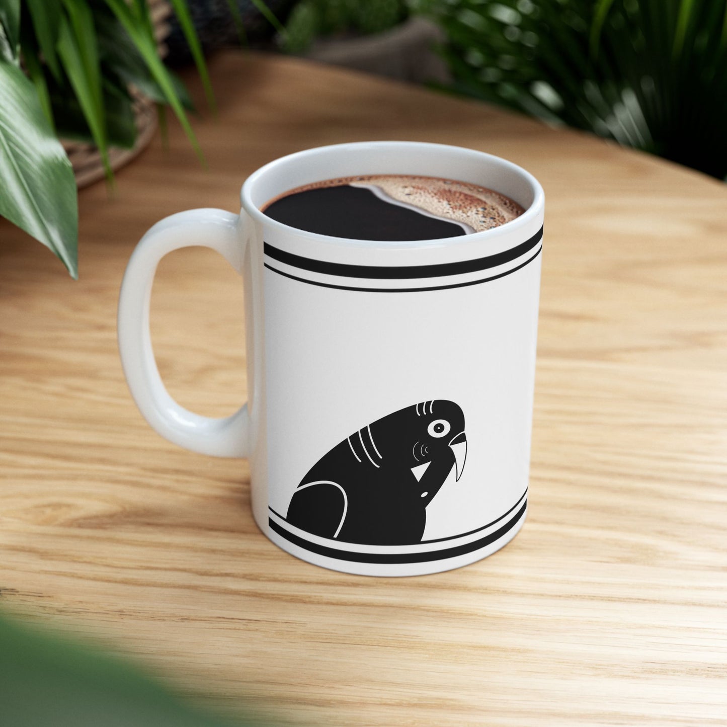 Whimsical Bird Ceramic Mug