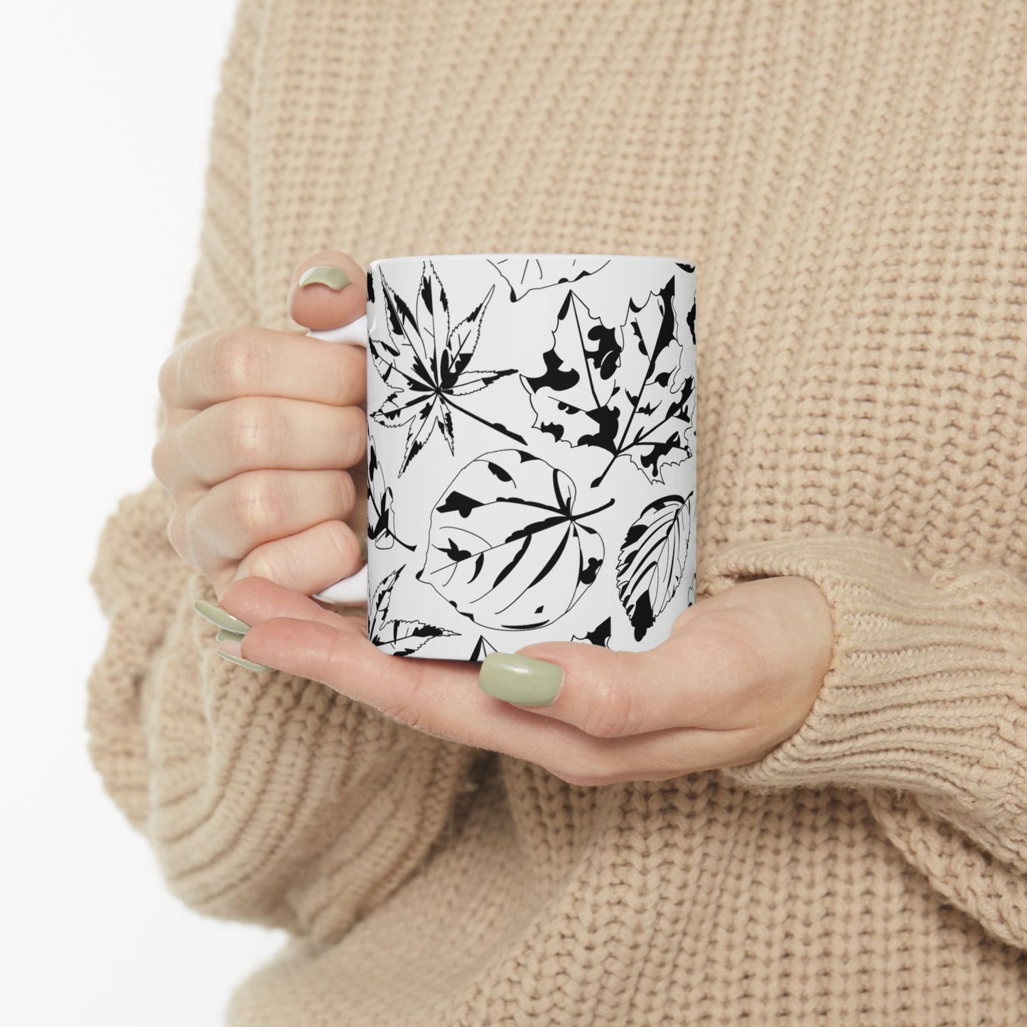 Autumn Leaf Wraparound Ceramic Mug