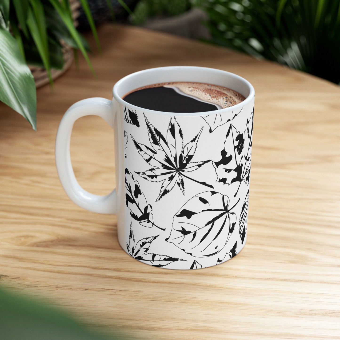 Autumn Leaf Wraparound Ceramic Mug