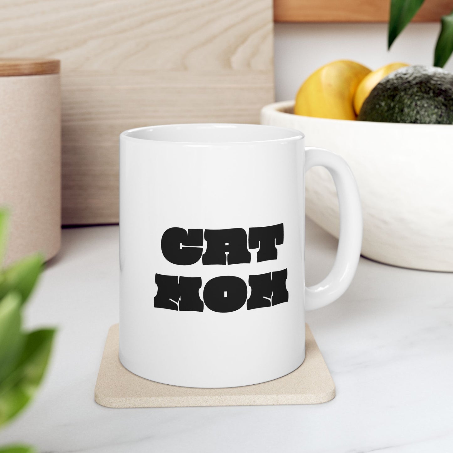 Cat Mom Ceramic Mug