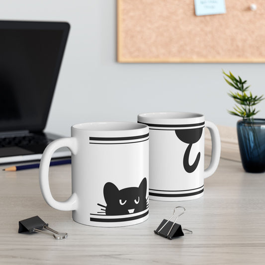 Quirky Cat Ceramic Mug